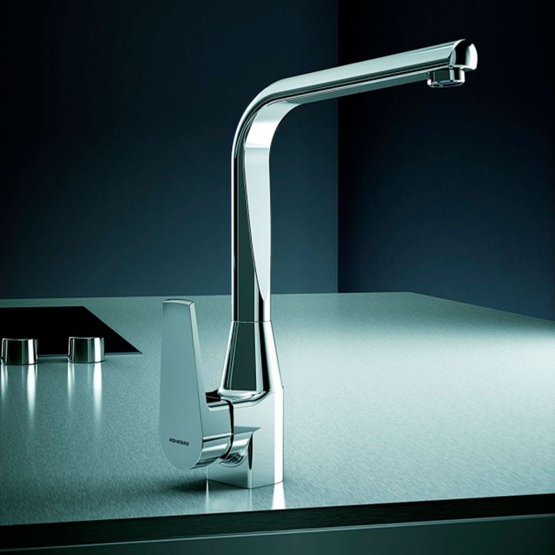 Cocina-Griferia-Cocina-Klip-Cuello-Alto-Cromado