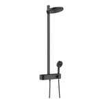 Baños-Columna-de-Ducha-Pulsify-2-jet-con-termostato-Negro-Mate