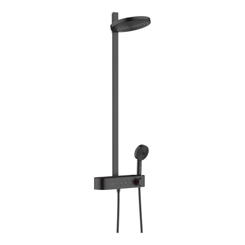 Baños-Columna-de-Ducha-Pulsify-2-jet-con-termostato-Negro-Mate