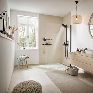 Columna de Ducha Pulsify 2 jet con termostato Negro Mate