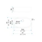 Cocina-Lavaplatos-Simple-Curve-S177A-Rectangular-Sobre-y-Bajo-Cubierta-con-Rebalse-Cromado
