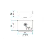 Cocina-Lavaplatos-Simple-E54-Rectangular-Bajo-Cubierta-Cromado