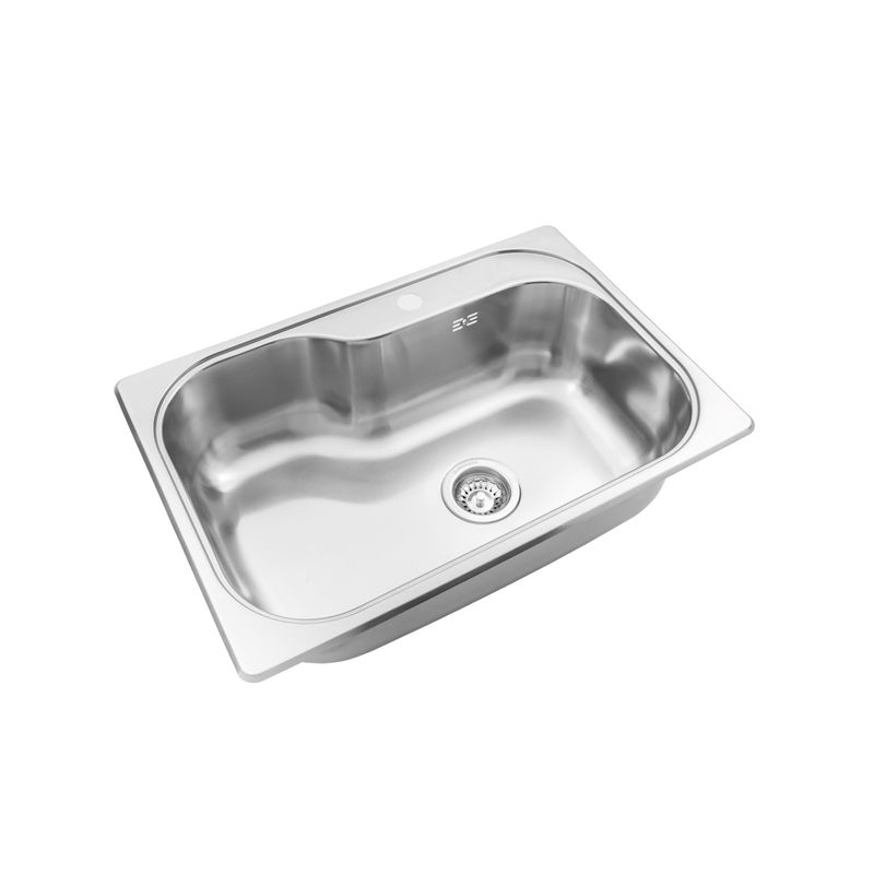 Cocina-Lavaplatos-Simple-Luxor-Compact-Sobre-y-Bajo-Cubierta-Cromado
