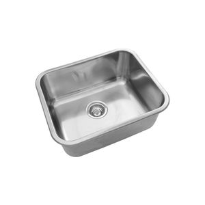 Lavaplatos Simple G50 Rectangular Bajo Cubierta con Rebalse Cromado