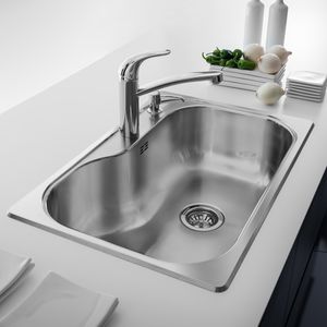 Lavaplatos Simple Luxor Compact Sobre y Bajo Cubierta Cromado