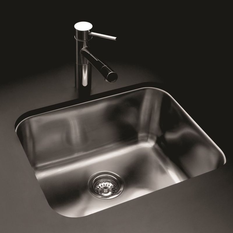 Cocina-Lavaplatos-Simple-G50-Rectangular-Bajo-Cubierta-con-Rebalse-Cromado
