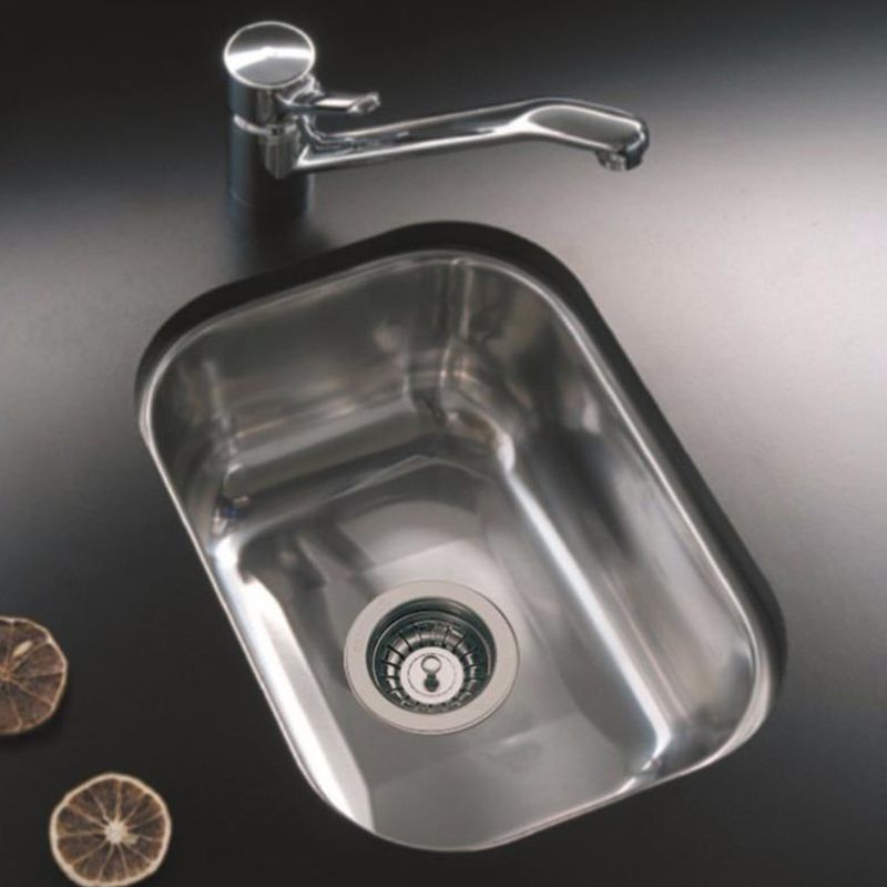 Cocina-Lavaplatos-Simple-T34-Rectangular-Bajo-Cubierta-con-Rebalse-Cromado