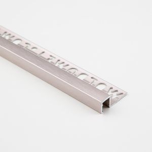 Perfil Omega Aluminio Tipo Cristal A11I Brillante 10x10x2500 mm