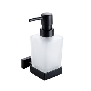 Dispensador Jabón Atlas a Muro Negro Mate