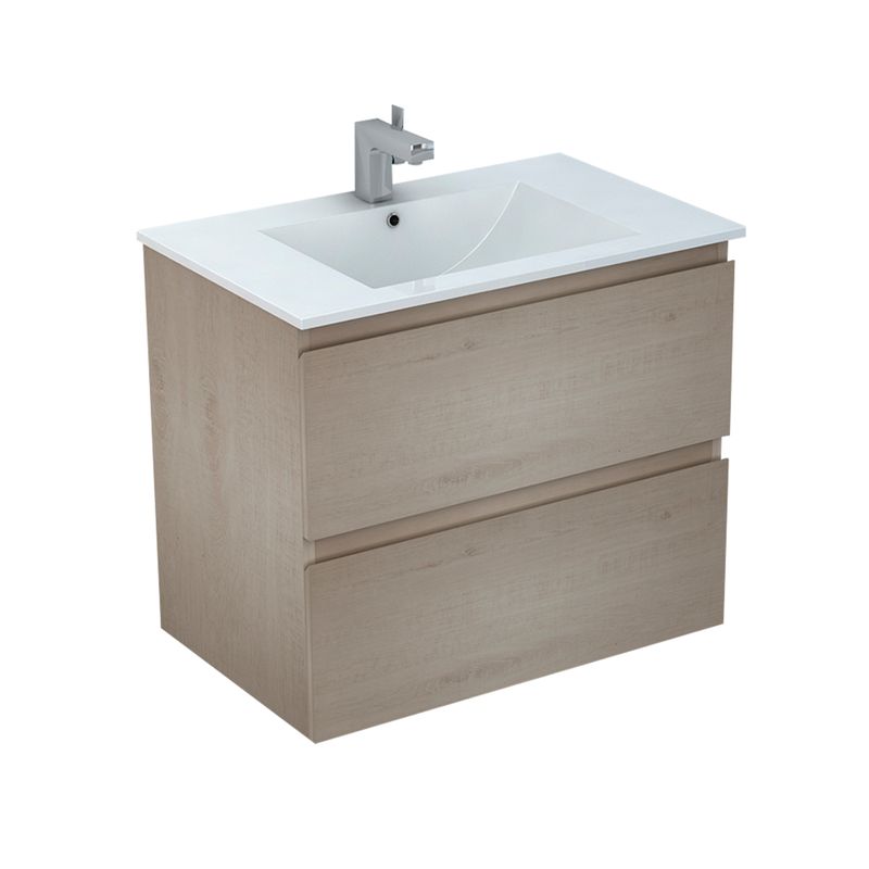 Baños-Mueble-de-Baño-Delfos-dos-Cajones-con-Lavamanos-Base-White-Oak-700-mm