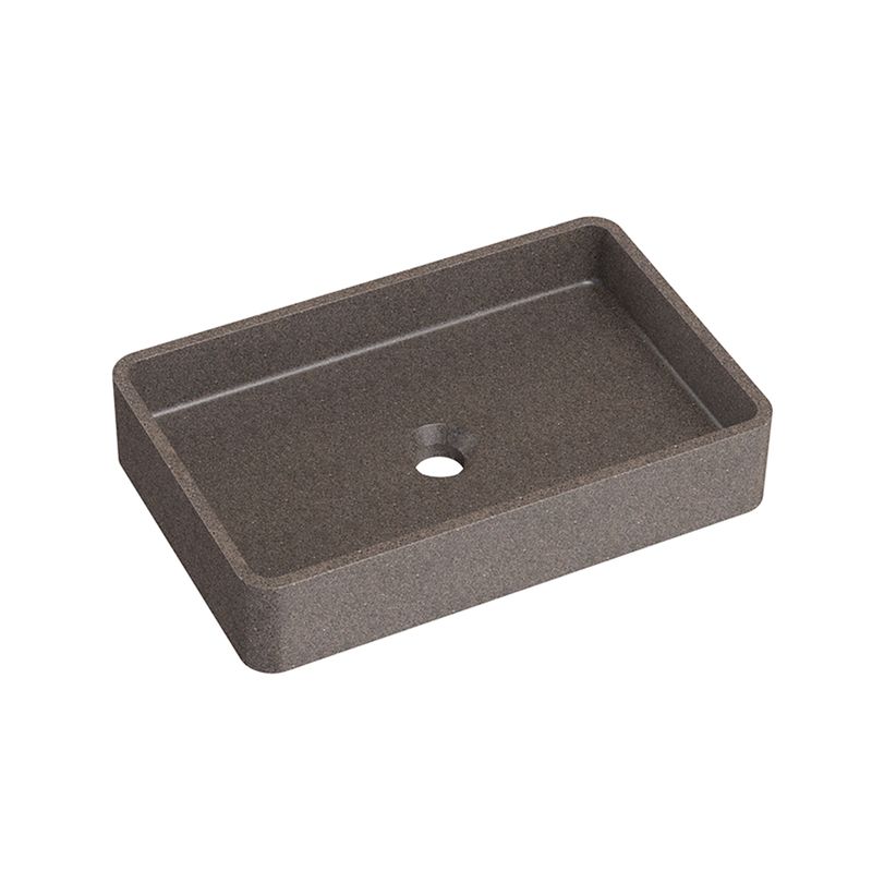 Baños-Lavamanos-Sorrento-Sobre-Cubierta-Rectangular-sin-Rebalse-Negro-Sandstone