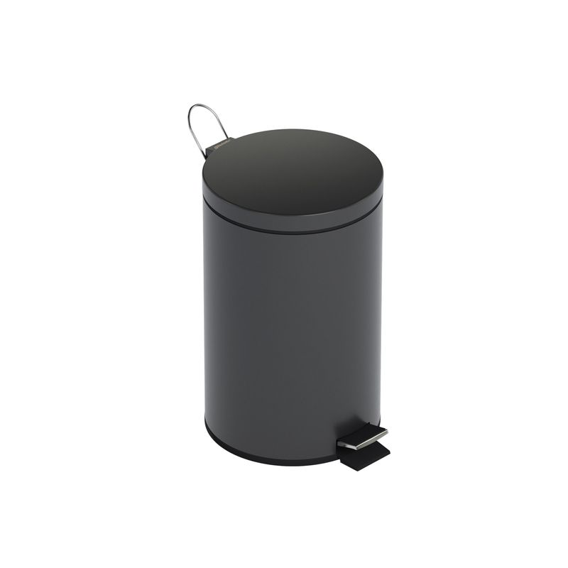 Baños-Basurero-Pompei-de-Pedal-Negro-Mate