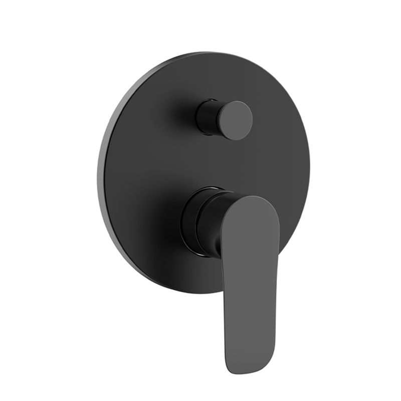 Baños-Mezclador-Tina-Urban-dos-Vias-Empotrado-con-Cuerpo-Interno-Negro-Mate