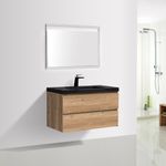 Baños-Mueble-de-Baño-City-con-Lavamanos-Negro-Mate-y-Desague-Base-Nutwood-900-mm