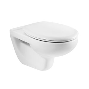 WC Victoria Suspendido con Asiento y Fijaciones Blanco