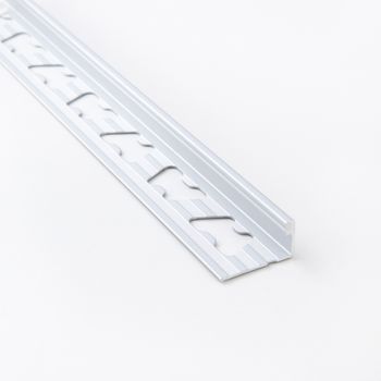 Perfil L Flexible Aluminio Cromo Mate 10x2500 mm