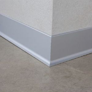 Guardapolvo Zocalo L Slim Novorodapie Aluminio Mate 100x2500 mm