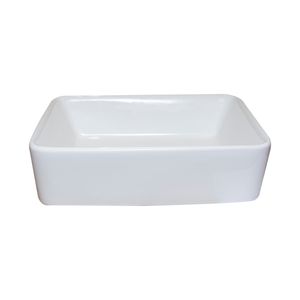 Lavamanos Tau sin Rebalse Sobre Cubierta Rectangular Blanco