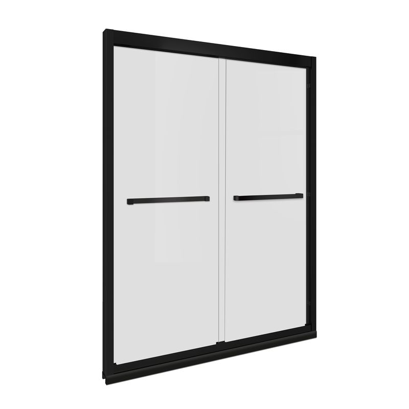 Baños-Mampara-Artemisa-Doble-Corredera-Ducha-Vidrio-Templado-Reversible-Perfil-Negro-Mate-1600x1950-mm
