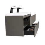 Baños-Mueble-de-Baño-City-Doble-con-Lavamanos-Blanco-y-Desague-Base-Thunder-Grey-Mate-1200-mm