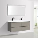 Baños-Mueble-de-Baño-City-Doble-con-Lavamanos-Blanco-y-Desague-Base-Thunder-Grey-Mate-1200-mm
