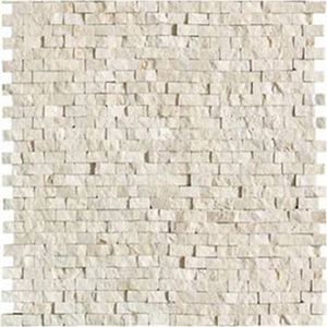 Mosaico Blanco Rústico Marfil 30x30 cm