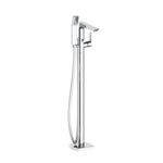 Baños-Griferia-Tina-Pie-Keops-con-Soporte-Ducha-Fono-y-Flexible-incluye-Cuerpo-Interno-Cromado