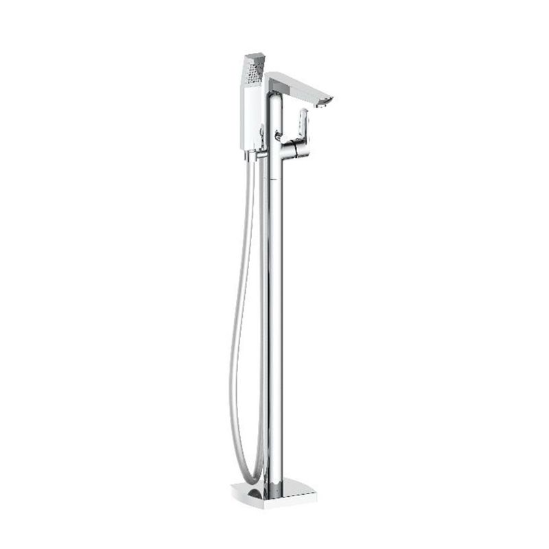 Baños-Griferia-Tina-Pie-Keops-con-Soporte-Ducha-Fono-y-Flexible-incluye-Cuerpo-Interno-Cromado