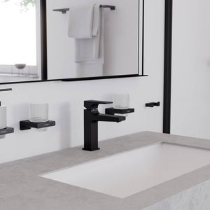 Grifería Lavamanos Metropol 11 cm C/Desagüe Automático 32507670 Negro Mate
