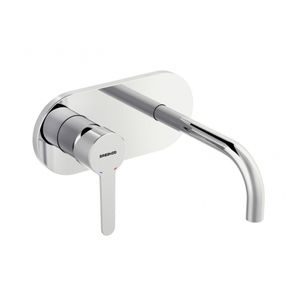 Grifería Lavamanos Oslo Muro 16 cm S/Desagüe 65131 19 45 66 Cromo