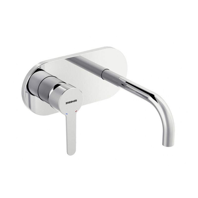 Baños-Griferia-Lavamanos-Oslo-Muro-con-Cuerpo-Interno-Caño-16-cm-Cromado