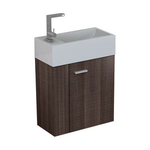 Mueble de Baño Filadelfia-N con Lavamanos y desagüe Base Brushed Grey 500 mm