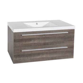 Mueble de Baño Sense con Lavamanos y Desagüe Base Brushed Grey 1000x460x500 mm
