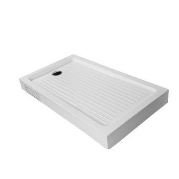 Receptáculo Zen con Desagüe y Panel de Registro Blanco 1800x800 mm