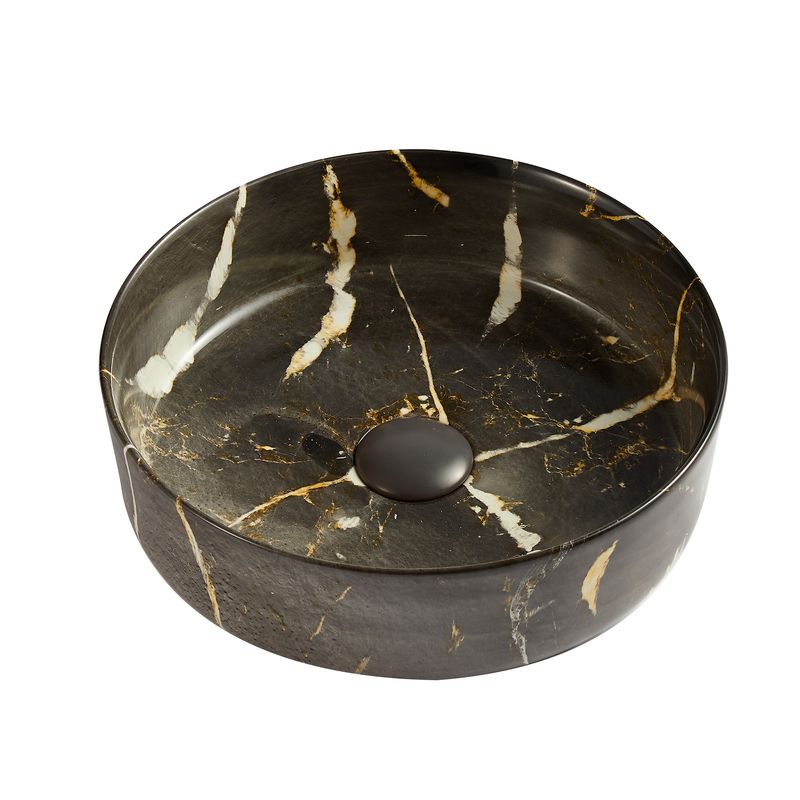 Baños-Lavamanos-Redondo-de-Sobreponer-Tripoli-Piedra-Negro-350x350x120-mm-Sin-Rebalse