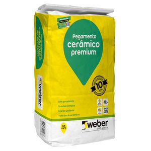 Adhesivo Cerámico Premium Weber Polvo 25 Kg