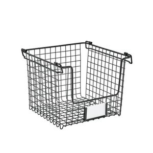 Canasto Apilable Classico Negro L