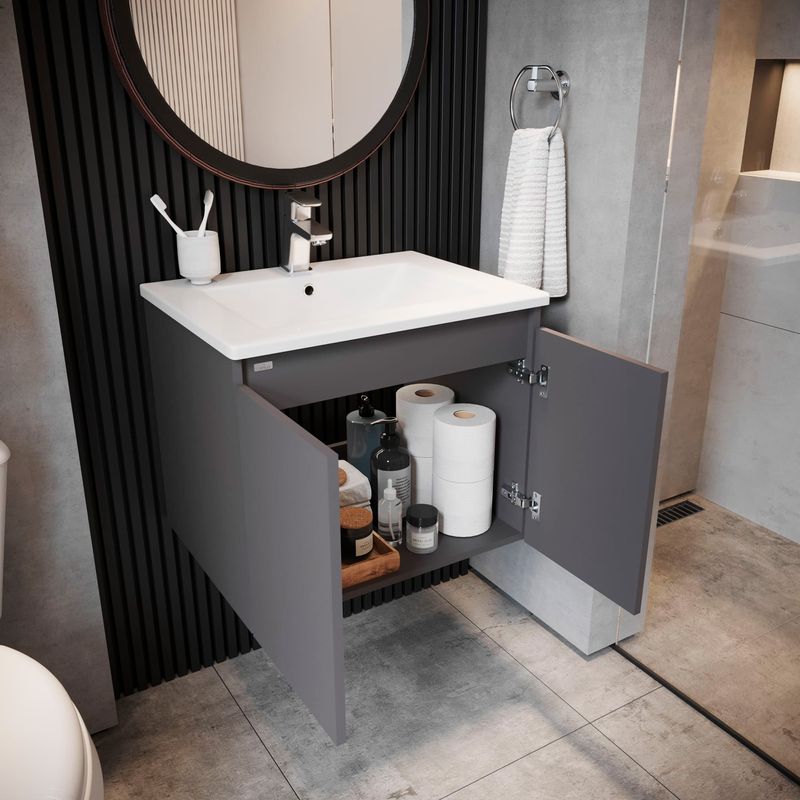 Baños-Mueble-King-Simple-800-2-Puertas-Softclose-Plomo-C-Lavamanos
