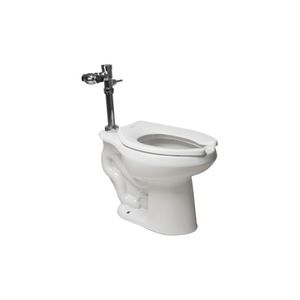 Vaso Carlton para Fluxor Entrada Superior Blanco a Piso