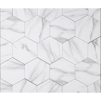 Gres Porcelánico Hexagon Calacatta Mate 20x25 cm