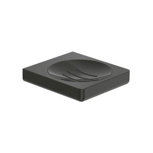 Jabonera Tempo De Pared Negro Titanio Cuadrada 120x110 mm