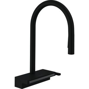 Grifería Cocina Aquno Select M81 Extraíble 3 Jet 73831670 Negro Mate