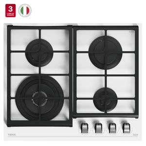 Encimera Cristal Gas GZC-64320 XBB But White ExactFlame 4q empotrada 60 cm