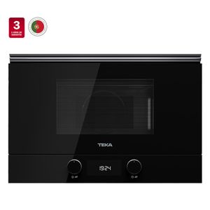 Microondas Bis L Black Con Base Cerámica Y Grill Empotrable 22 L