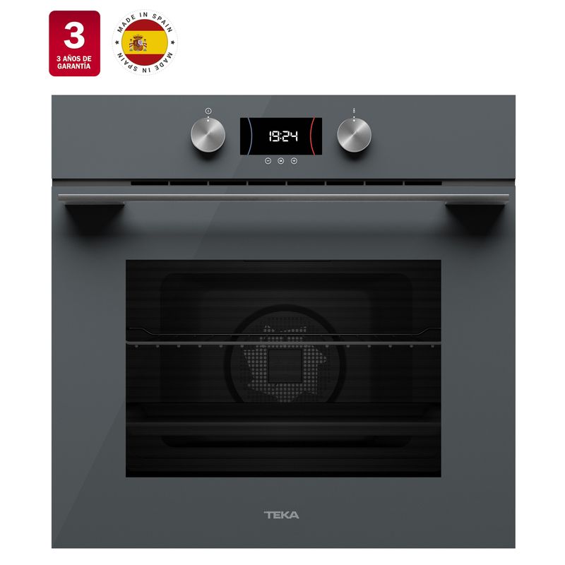 Cocina-Horno-Electrico-HLB-8400-ST-Empotrado-Gris-Con-Convector-de-60-cm