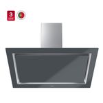 Cocina-Campana-Decorativa-Grey-Glass-Tos-FreshAir-A-Muro-90-cm