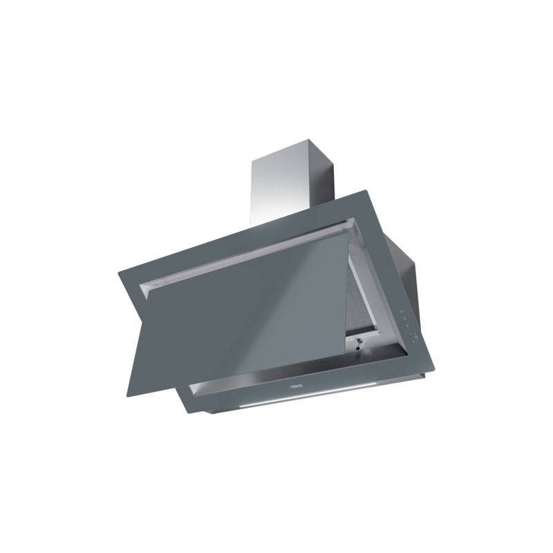 Cocina-Campana-Decorativa-Grey-Glass-Tos-FreshAir-A-Muro-90-cm