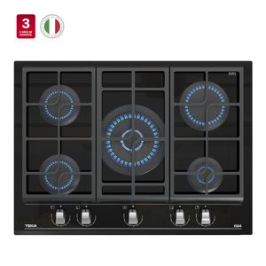 Encimera Cristal Gas GZC 75330 XBB ExactFlame 5Q Doble Anillo Empotrada 70cm