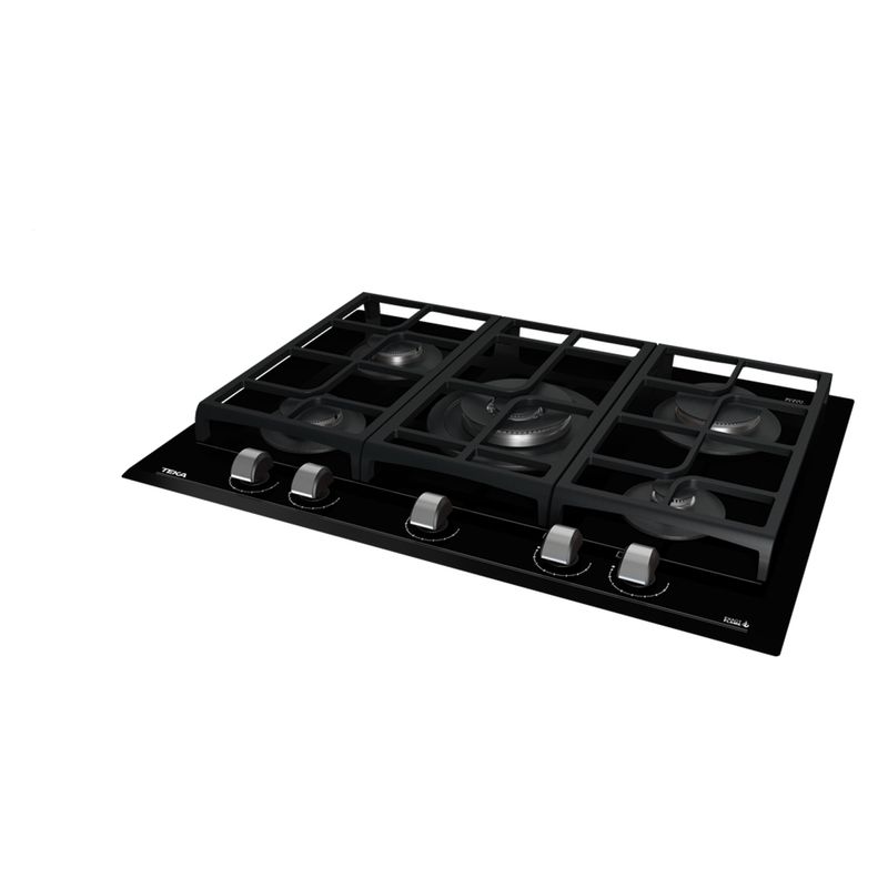 Cocina-Encimera-Cristal-Gas-GZC-75330-XBB-ExactFlame-5Q-Doble-Anillo-Empotrada-70cm