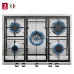 Cocina-Encimera-Inoxidable-Gas-5q-Doble-Anillo-Empotrada-70-cm